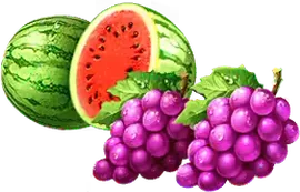 Ruby Hit Watermelon and Grape symbol payout